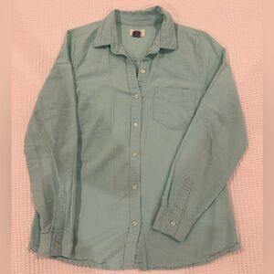 Old Navy Mint Cotton Button Down (XS)